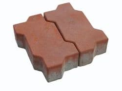 80mm Cement Zig-Zag Paver Block